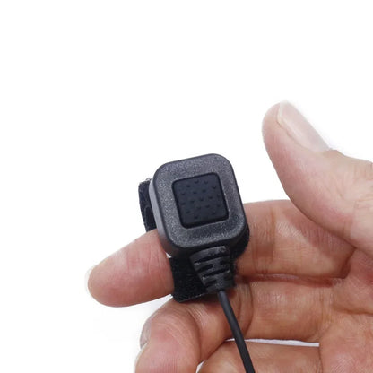 Extendable Adjustable Acoustic Throat Microphone PTT Headset for Baofeng UV-5R, BF-888S, UV-21 PRO, Quansheng UV-K5 & K6 Two Way Radios