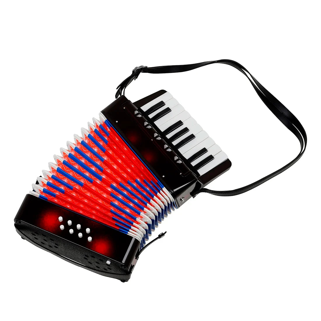 17-Key 8-Bass Accordion Toy - Musical Piano Keyboard Rhythm Training Instrument for Beginners