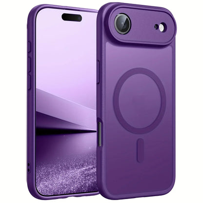 iPhone MagSafe Matte Case - Magnetic Wireless Charging & Camera Lens Protection for iPhone 12-17 Series