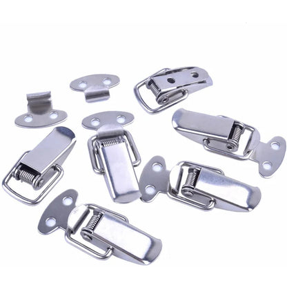 1/10PCS Mini Toggle Latches - Spring Loaded Clamp Clip, Box Latch Catch, Tension Lock Lever Clasp & Crate Snap Lock Closures