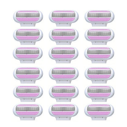 Women’s Safety Razor Blades Set – 3-Layer Replacement Shaver Heads for Smooth Bikini & Body Hair Removal
