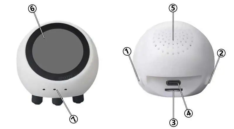 espHome XiaoZhi AI Voice Chat Robot Ball - ESP32-S3 1.28" LCD Development Board with WiFi & Clock