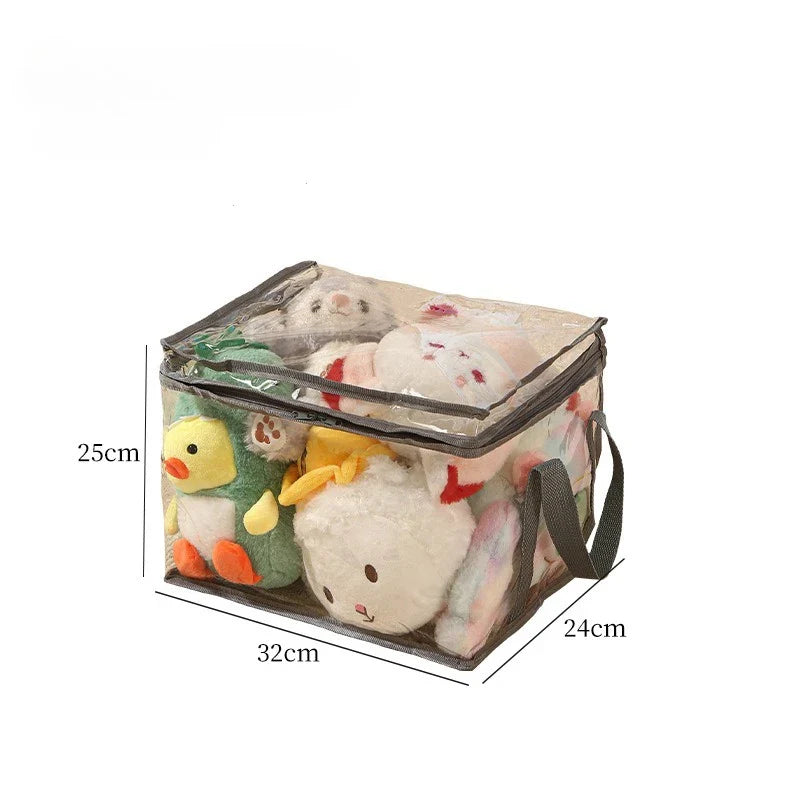 Plush Toy Storage Bag – Large Capacity Organizer for Kids’ Stuffed Animals, Waterproof Student Book & Study Storage Container