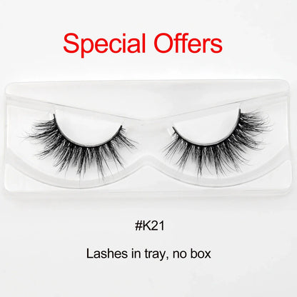 Visofree 3D Mink Eyelashes – 30/40/100 Pairs Handmade Full Strip Lashes with Tray, Cruelty-Free False Lashes for Makeup
