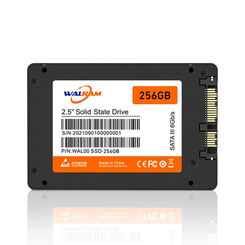 WALRAM SSD 240GB, 120GB, 480GB – 2.5" SATA3 Solid State Drive for Desktop & Laptop, Available in 128GB, 256GB, 512GB, 1TB
