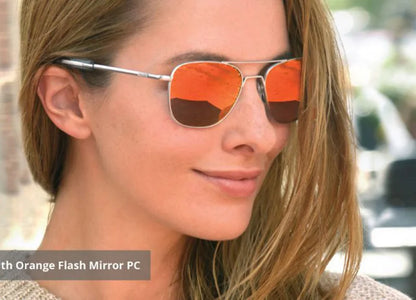 RE Military Aviation Sunglasses — Vintage Titanium Frame Pilot Glasses for Men & Women