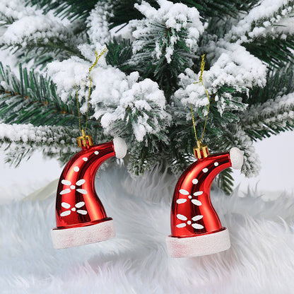 Christmas Tree Hanging Ornament – Red & White Candy Cane Pendant for Xmas, Home Decor & New Year 2024
