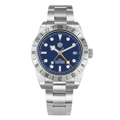 San Martin 39mm NH34 BB GMT Automatic Mechanical Sport Watch — Sapphire Luminous Waterproof 100m for Men Relogio SN0054
