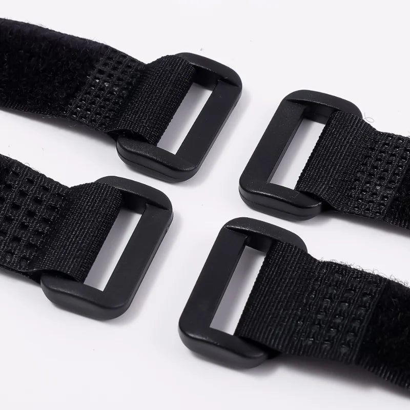 15PCS Self-Adhesive Cable Ties – 2cm Width Nylon Fastener Tapes with Reverse Buckle, Hook and Loop Straps