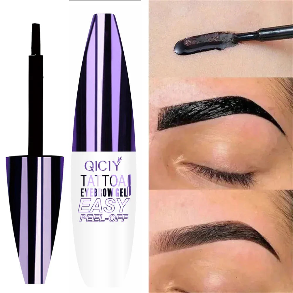 Long-Lasting 3-Day Tattoo Eyebrow Gel Cream – Easy Peel-Off, Smudge-Proof, Sweat-Resistant Waterproof Cosmetic