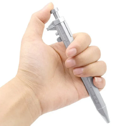 Multifunction Caliper Ballpoint Pen — 0.5mm Gel Ink Roller Pen with Vernier Caliper Design, Creative Stationery