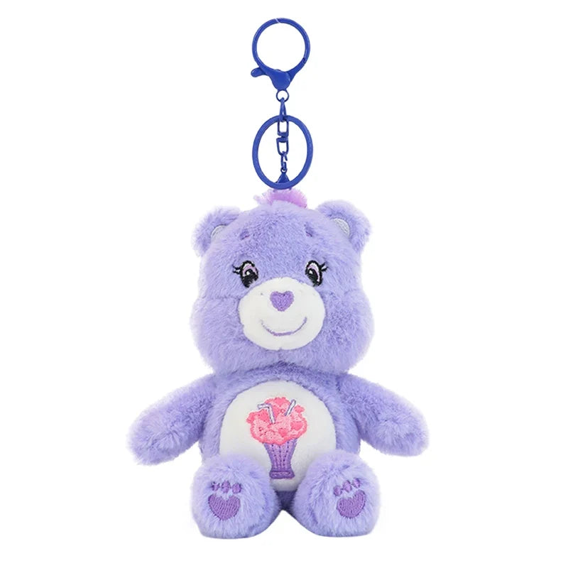 Care Bears Plush Keychain - 15cm Squeaky Bear Pendant for Backpack & Luggage Gift