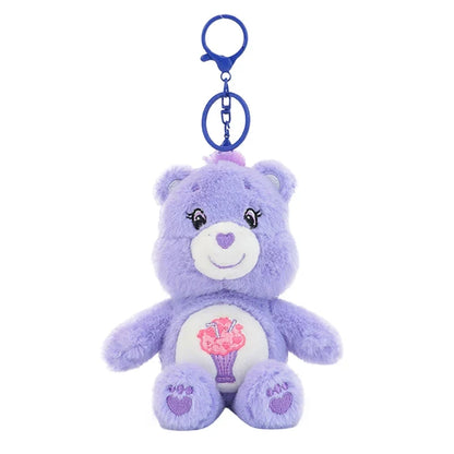 Care Bears Plush Keychain - 15cm Squeaky Bear Pendant for Backpack & Luggage Gift