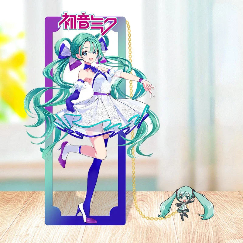 Hatsune Miku Metal Bookmarks – Perfect Gift for Anime Fans, Two-Dimensional Anime Figure Stationery