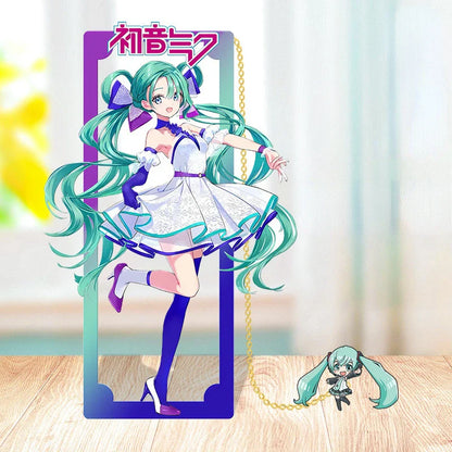 Hatsune Miku Metal Bookmarks – Perfect Gift for Anime Fans, Two-Dimensional Anime Figure Stationery