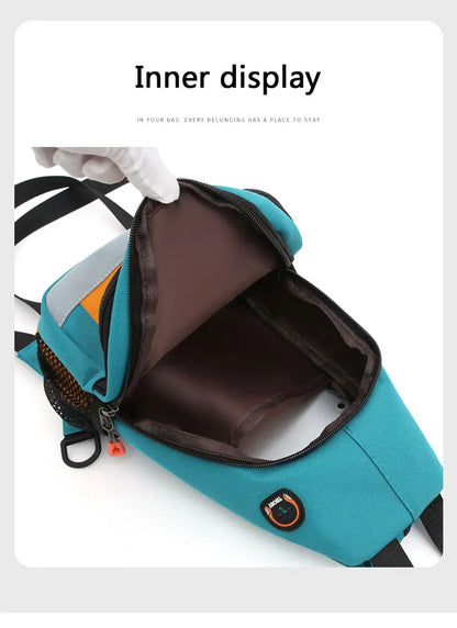 Unisex Chest Bag – Multifunctional Crossbody Backpack for One or Two Shoulder Wear