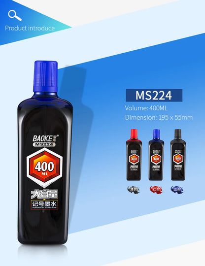 BAOKE MS223 Permanent Marker Ink – 200ml High-Capacity Refill Ink Bottle