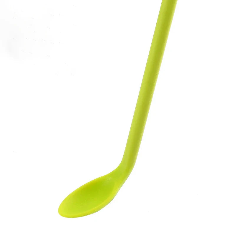 Silicone Mini Scraper Set for Cosmetics & Baking - Dual-End Spatula and Spoon, 3-Piece Bottle & Jam Scraper Kit