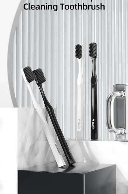 Y-Kelin Extra Hard Bristle Toothbrush Set – Small & Medium Brushes for Men, Household Oral Care