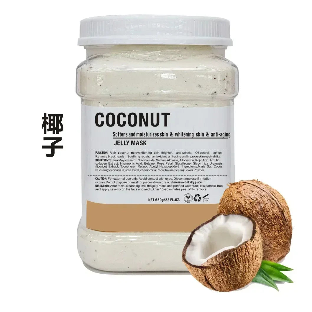 650g Arbutin Rose Jelly Peel-Off Face Mask Powder – Vitamin C Hyaluronic Acid & 24K Gold Mud Skin Care Mask