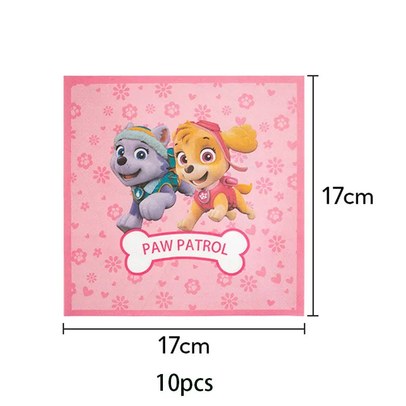 Pink Paw Patrol Party Supplies for Girls – Skye Balloons, Cups, Plates & Tablecloth for Birthday & Baby Shower
