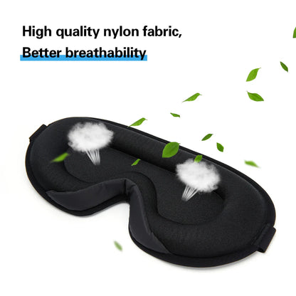 Silk Sleeping Mask - Soft Smooth Eye Cover for Travel, Rest, and Relaxation - Sleep Aid Blindfold