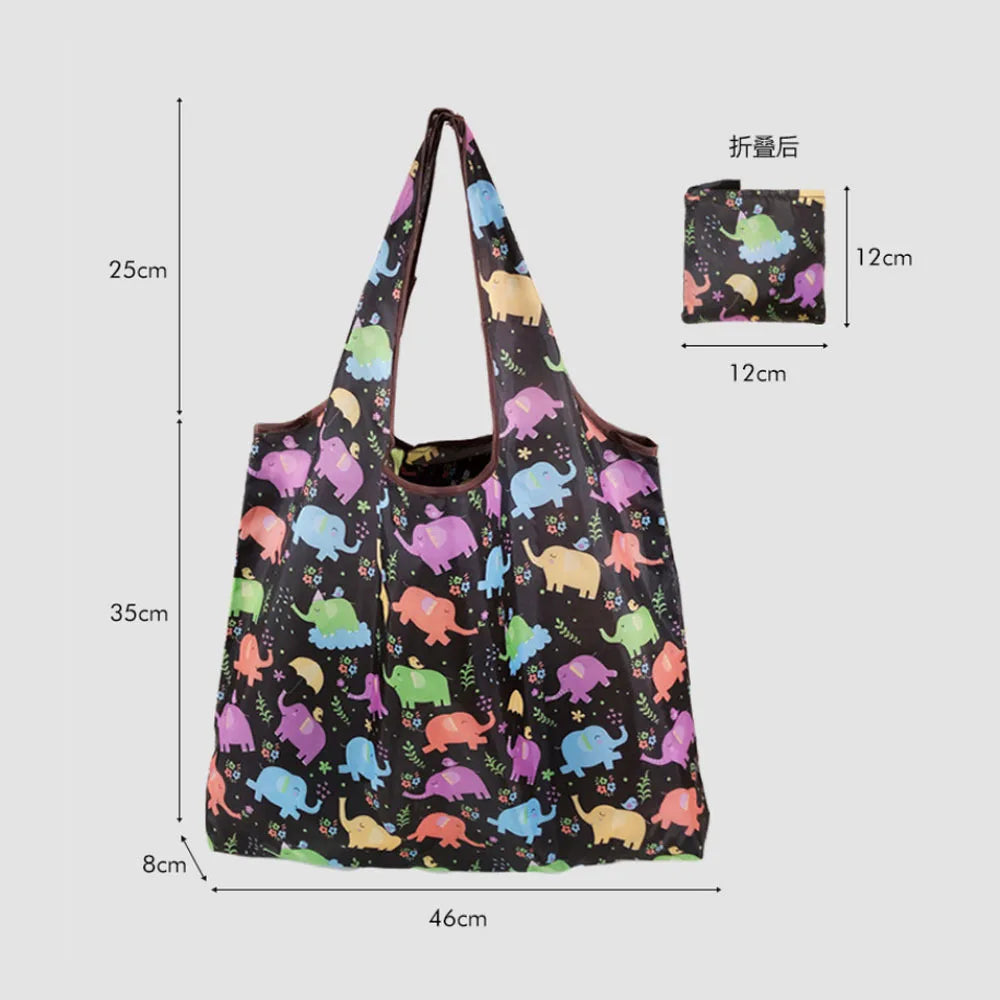 Large Foldable Reusable Shopping Tote Bag – Eco-Friendly Grocery & Beach Storage Shoulder Bag, Multi-Purpose Carry Pouch