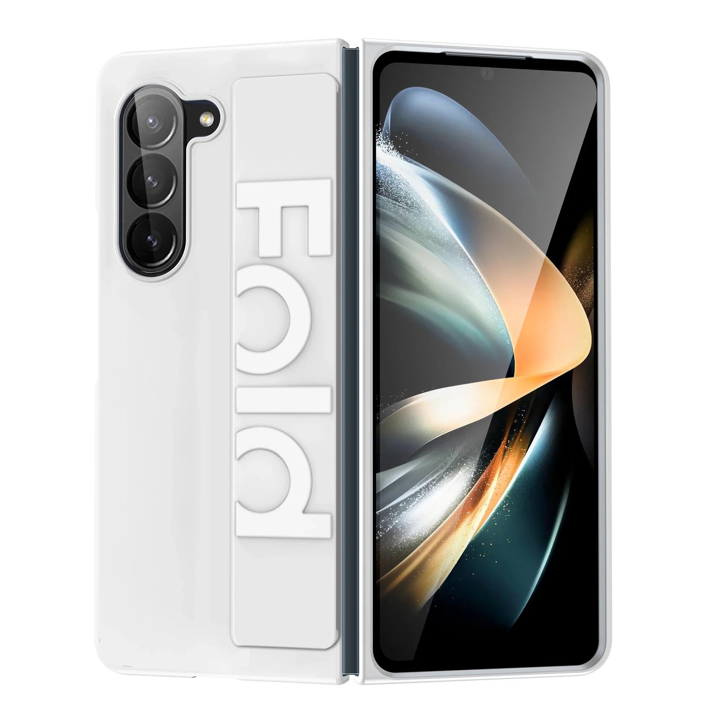 Matte Hard PC Silicone Wrist Strap Case for Samsung Galaxy Z Fold 3-7 – Elastic Armor Cover with Grip & Wristband