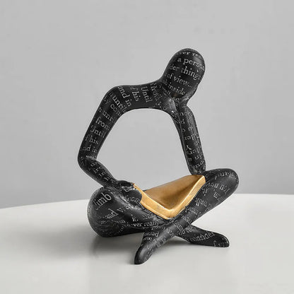 Modern Abstract Figure Statue - Nordic Style Sculptures and Figurines for Home Interior - Elegant Living Room Table Decorations