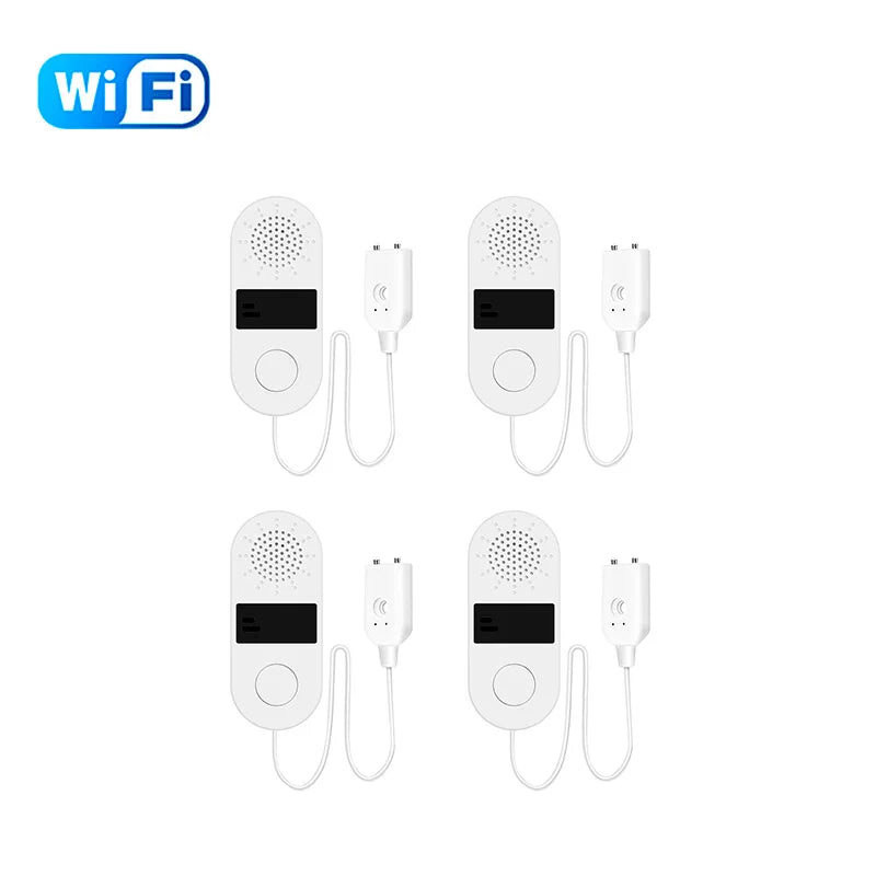 Tuya WiFi Water Leak Sensor - 130DB Smart Flood Detector with App Alerts for Home Security Protection