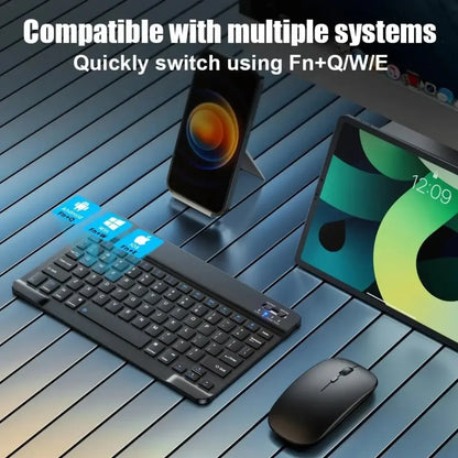 Bluetooth Keyboard for iPad & Tablets – Compatible with iPad 7–10th Gen, iPad Pro/Air/Mini, Samsung & Xiaomi