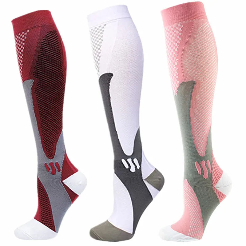 3 Pairs Compression Socks 30 mmHg — S-XXL Medical Socks for Edema, Diabetes & Varicose Veins