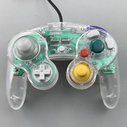 Transparent Wired Game Controller for GameCube NGC – Replacement Handheld Joystick for Video Game Console