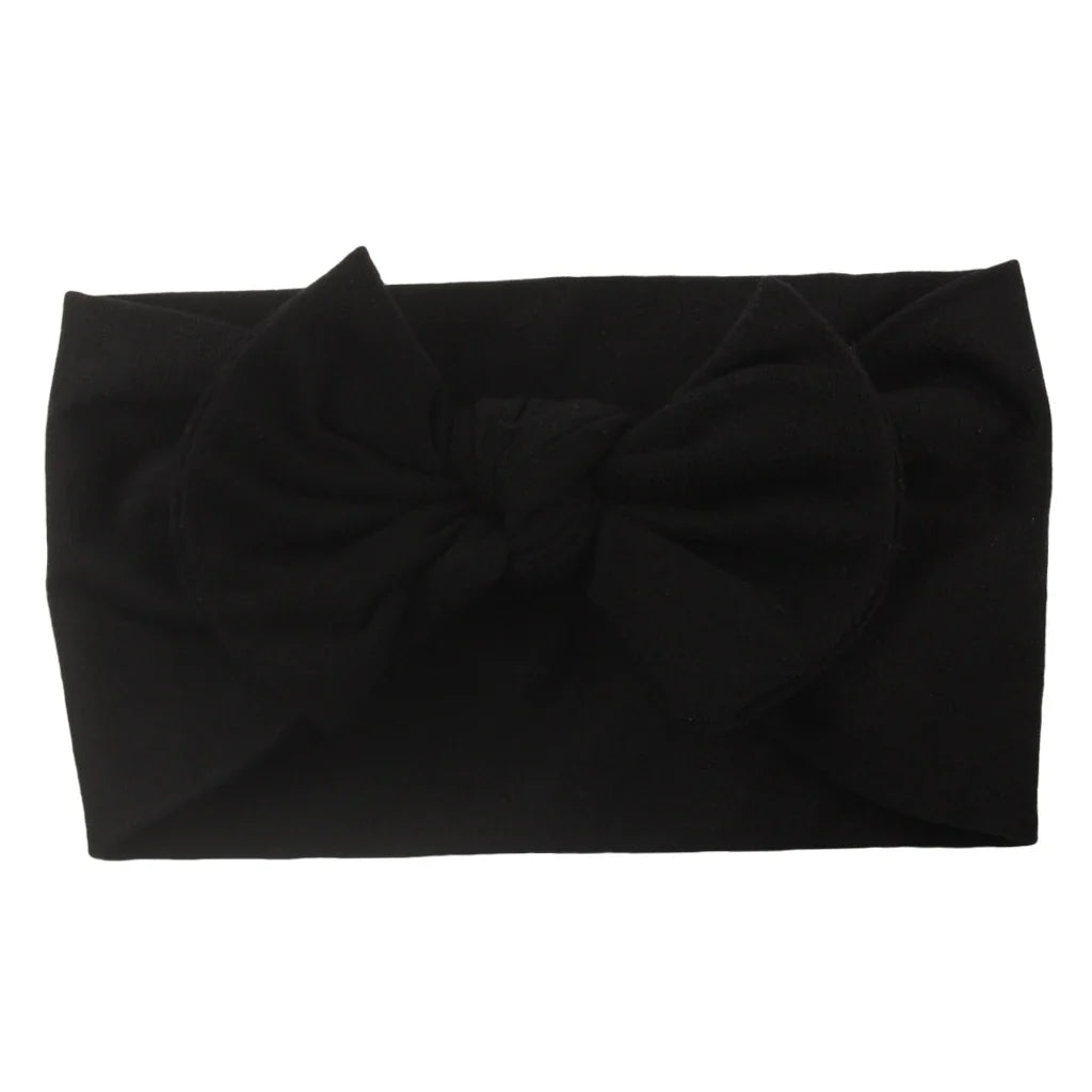 Baby Girls Rabbit Ear Bow Headband – Soft Knot Hairband for Newborns, Infants & Toddlers Photo Props