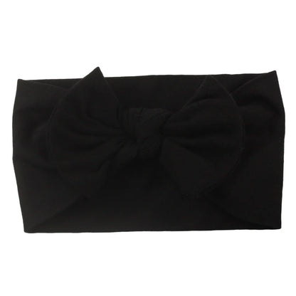 Baby Girls Rabbit Ear Bow Headband – Soft Knot Hairband for Newborns, Infants & Toddlers Photo Props