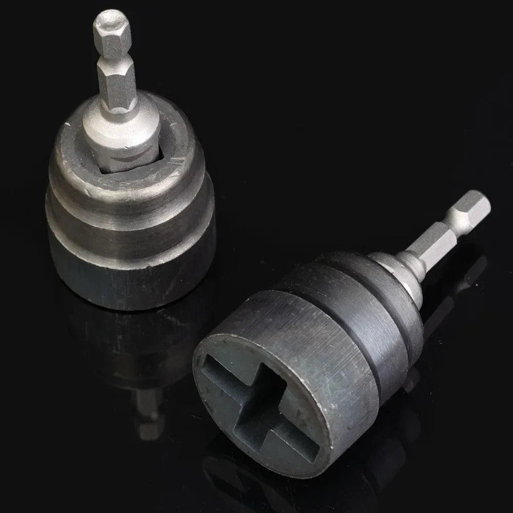 Scissor Jack Adapter Socket — Universal Chrome Vanadium Steel Tool for Electric Impact Drill & Car Jack Lifting