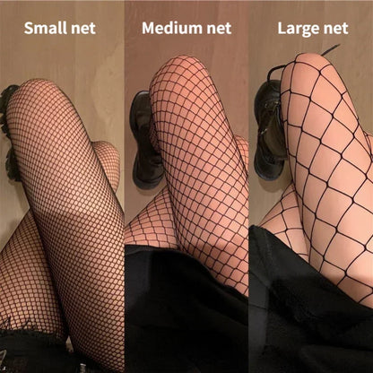 Black Fishnet Socks - Sexy Tights, Silk Leggings, High Waist Fitness Pants for Women, Hosiery Long Socks