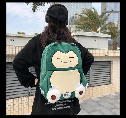MINISO Switch Pokémon Cappy Beast Plush Backpack — Large Capacity Couple Bag, Anime Toy Storage & Gift Accessory