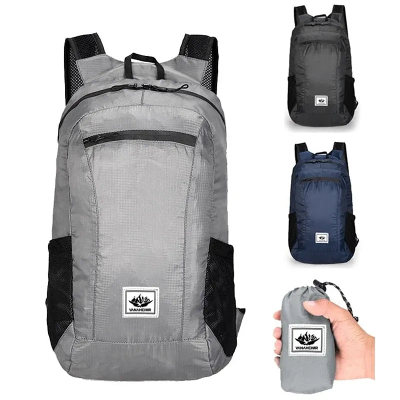 20L Lightweight Portable Outdoor Hiking Backpack: Foldable Waterproof Ultralight Pack for Women & Men Traveling Hiking
