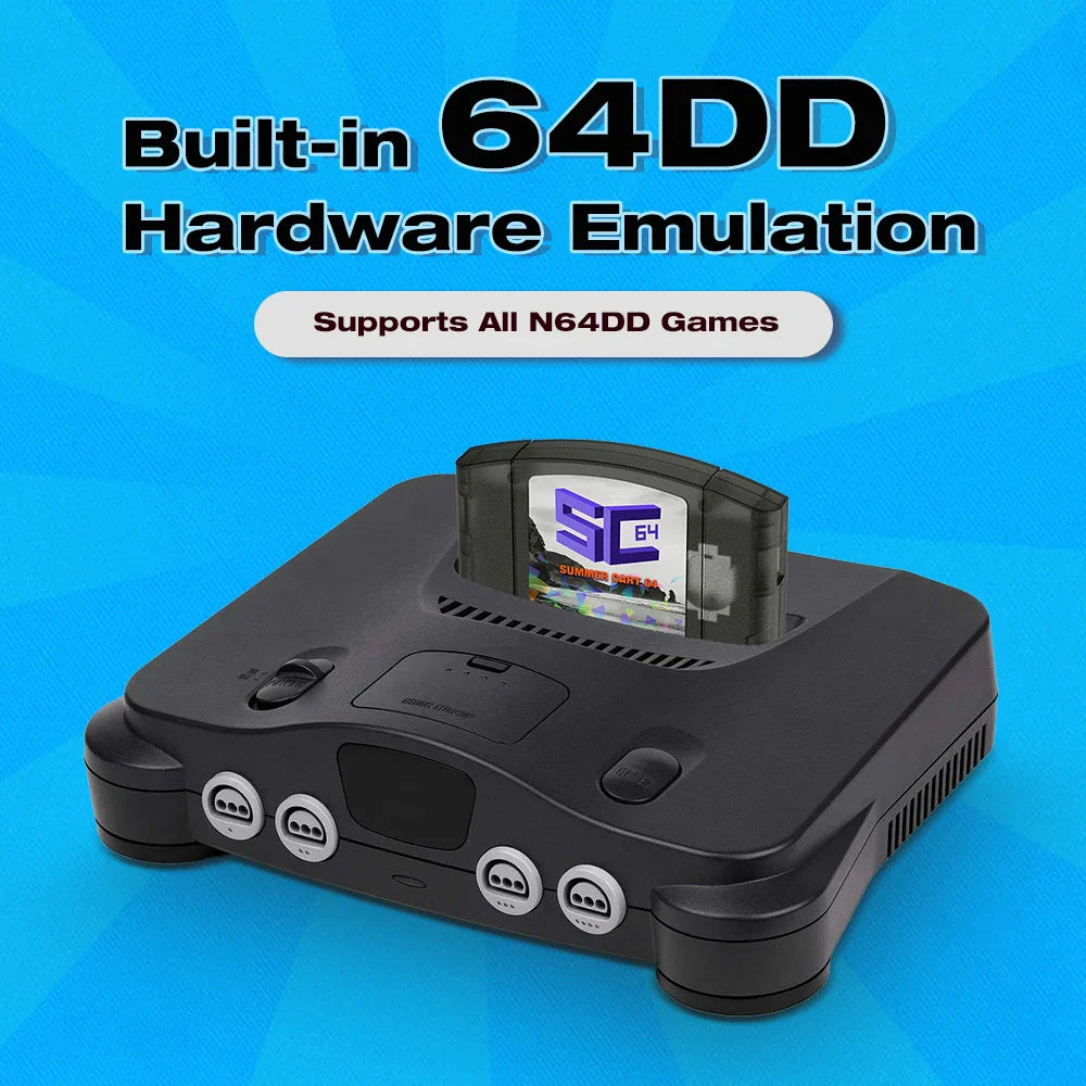 EPICJO SummerCart 64 Open Source N64 Game Card – 700+ Games & 64DD Compatibility, Includes Free 16GB SD Card for Nintendo 64