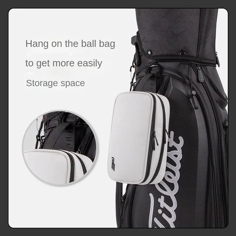 PLAYEAGLE Large Capacity Waterproof Nylon Golf Pouch Bag – Zipper Mini Bag for Men & Women, 2024 Golf Accessory