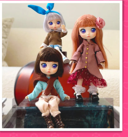 Lady Doolli 1/12 BJD Dolls Blind Box – 15cm Ob11 Mystery Anime Figure Toy, Kawaii Designer Gift