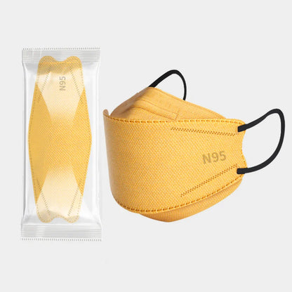 20-120PCS Disposable Fish-Shaped KN95 Face Masks – 4-Layer Protective, Breathable Mask for Men & Women