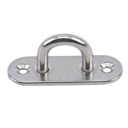 304 Marine Grade Stainless Steel Oval Eye Deck Buckle Staple Set – M5 M6 M8 Fasteners for Boat Shade Sail Mounting