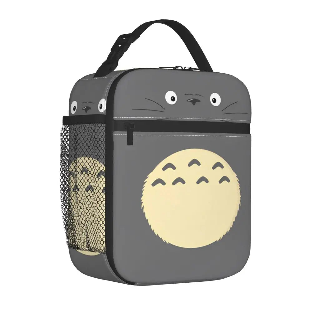 Totoro Miyazaki Anime Insulated Lunch Tote Bag – Portable Thermal Cooler for School & Office