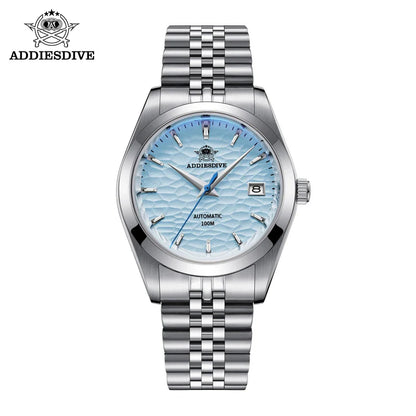 ADDIESDIVE 2024 Luxury Couple Watches – Sapphire Crystal Automatic Mechanical NH35A Steel Wristwatch for Men & Women Gift