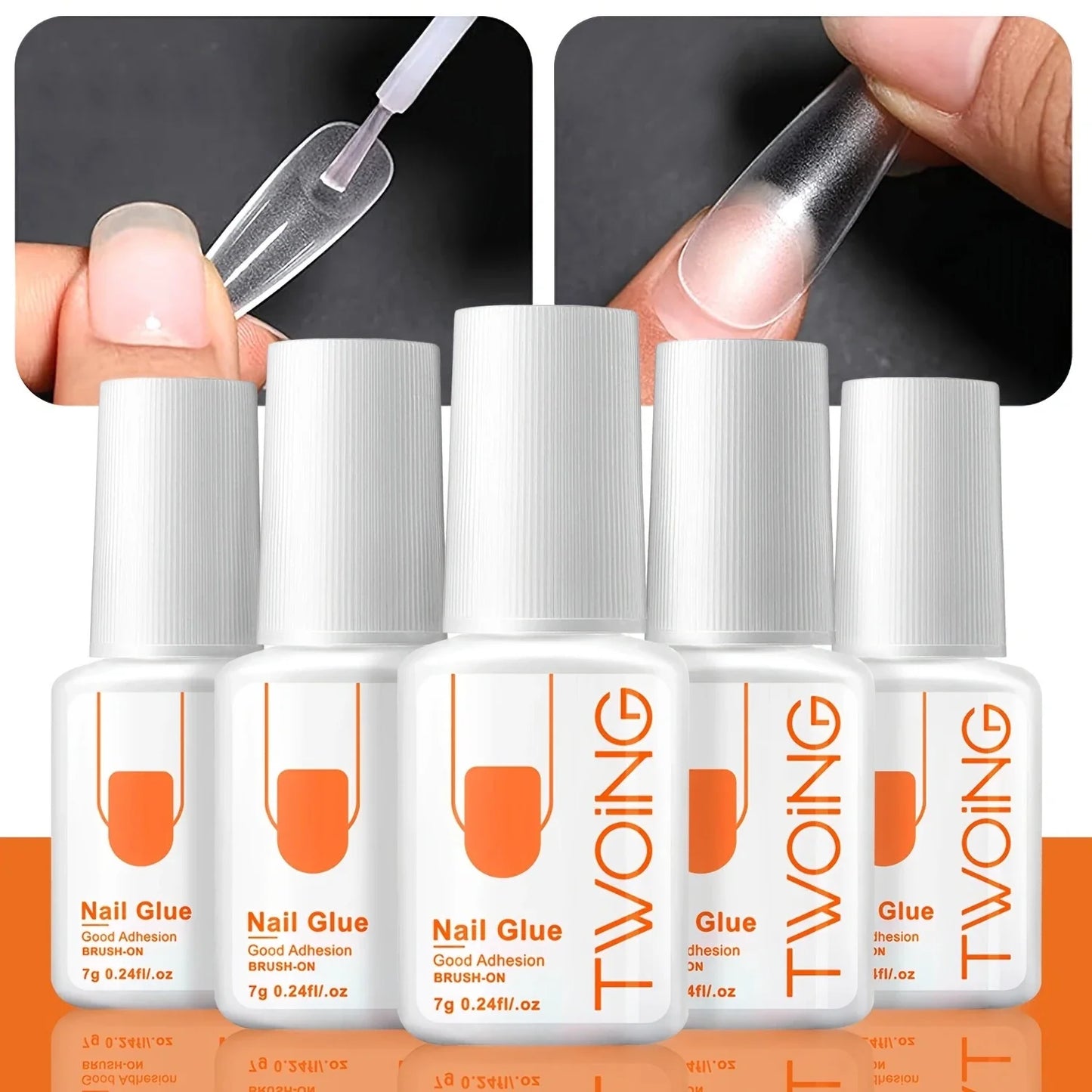 5pcs/2pcs Super Strong Nail Glue – 7g for False Nails, Acrylic, Press-On & Nail Art Decoration, Lasting Adhesion