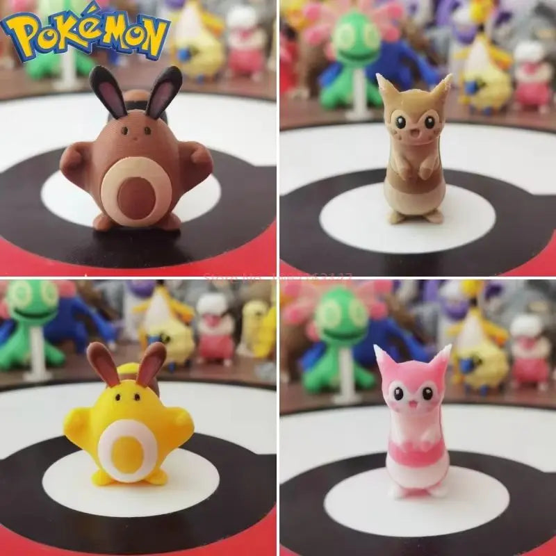 Pokemon 1:20 Scale Character Figures - DIY 3D Printed Kawaii Cartoon Models Kids Christmas Gift Toys