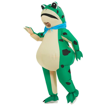 Inflatable Frog Costume — Funny Full-Body Blow-Up Cosplay Suit for Adult Halloween & Party Role Play