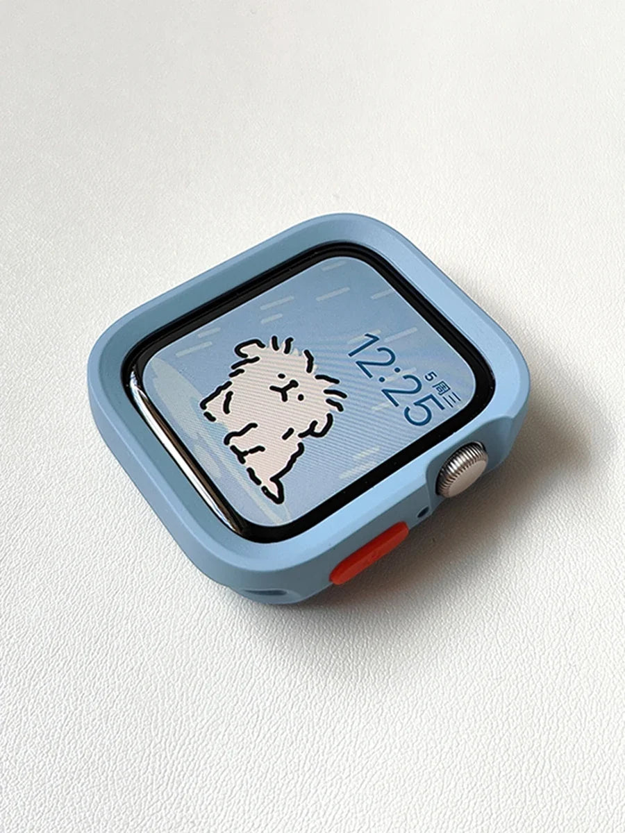 Candy Silicone Apple Watch Case & Strap - Protective Band Cover for Series 11 10 9 8 7 SE 6 5 4 Ultra 49mm 45mm 41mm 44mm 40mm